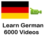 learn german 6000 videos android application logo